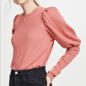 Large Ulla Johnson Philo Pullover in Rose Pink